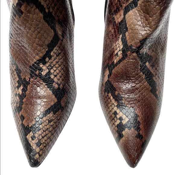 L’Agence | Aimée Bootie in Brown Snake 38 - Picture 9 of 11